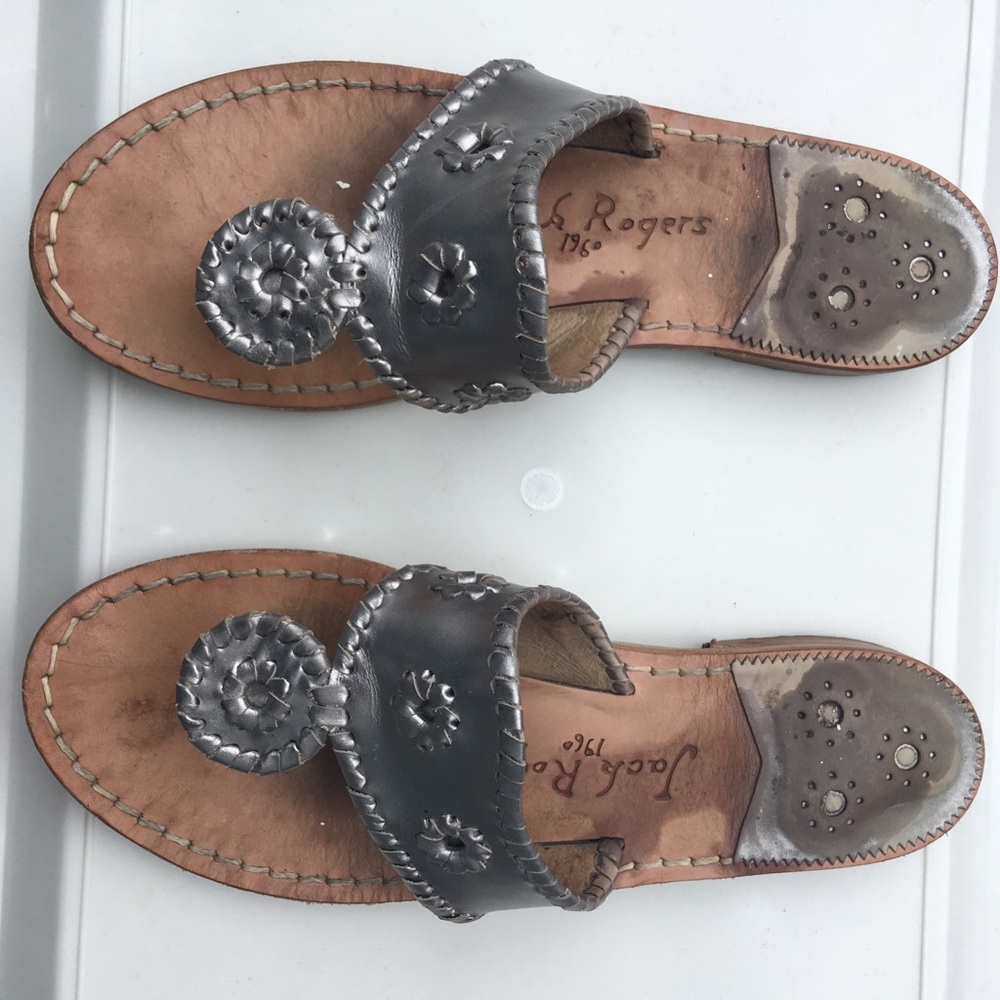 Pewter Jack Rogers Westhampton 8.5